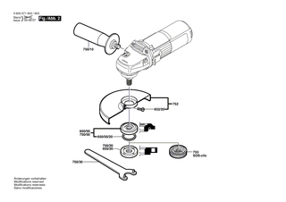 BOSCH Schleifspindel | Ersatzteile für PWS 600 | 1607000D6A