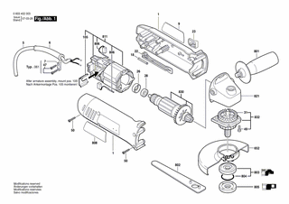 BOSCH Typschild | Ersatzteile für PWS 7-125 | 160111A3H3