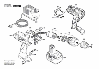 BOSCH Schnell-Lader | Ersatzteile für PSR 14,4 VE-2 | 2607224395