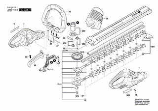 BOSCH Typschild | Ersatzteile für AHS 50-20 LI | 160111A3VT