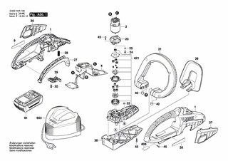 BOSCH Schutzdeckel | Ersatzteile für AHS 54-20 LI | 1607000C66