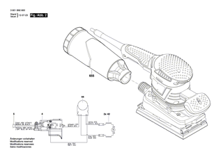 BOSCH Schenkelfeder | Ersatzteile für GSS 230 AVE | 2604651029