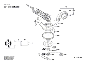 BOSCH Typschild | Ersatzteile für GBR 15 CA | 160111A3HH