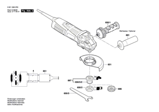 BOSCH Typschild | Ersatzteile f�r GWS 17-125 CIT | 160111A3HG