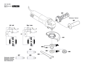BOSCH Getriebegeh�use | Ersatzteile f�r GWS 1400 | 16058065SC
