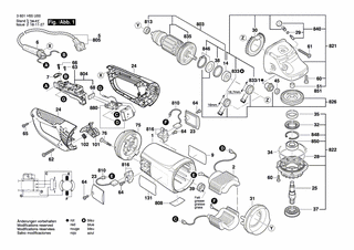 BOSCH Typschild | Ersatzteile für GWS 26-180 JBV | 160111A3H3