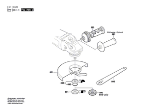 BOSCH Typschild | Ersatzteile für GWS 26-180 JBV | 160111A3H3