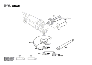 BOSCH Schutzhaube | Ersatzteile für GWS 26-230 B | 1600A00XM0