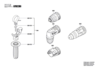 BOSCH Zusatzhandgriff | Ersatzteile für GSR 18 V-EC FC2 | 160202508X