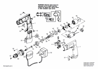 BOSCH Elektromotor | Ersatzteile für 2475U1 | 2610909727