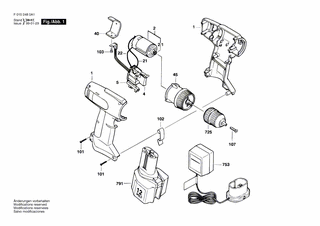 BOSCH Ritzel | Ersatzteile für 2480 | 2610967133