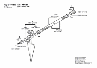 BOSCH Verschlusskappe | Ersatzteile für APS 100 | 1609351046