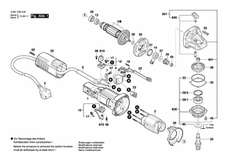 BOSCH Anker | Ersatzteile für GWS 7-115 | 1619P10949