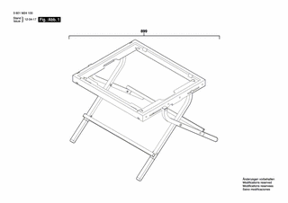 BOSCH Untergestell | Ersatzteile für GTA 6000 | 0601B24100