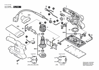 BOSCH Typschild | Ersatzteile für 7320 | 2609130530