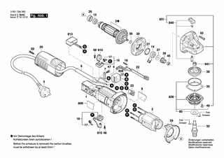 BOSCH Brstenhalter | Ersatzteile fr GWS 750 | 1619P01811