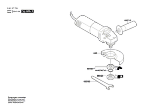 BOSCH Typschild | Ersatzteile f�r GWS 780 C | 1619P12924