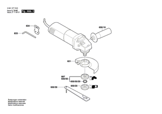 BOSCH Schleifspindel | Ersatzteile f�r GWS 850 C | 1607000D6A