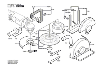 BOSCH Ersatzteilgruppe | Ersatzteile fr GWS 25-230 JS | 1600A005BH