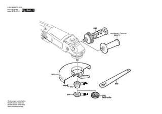 BOSCH Schleifspindel | Ersatzteile f�r GWS 24-230 JB | 160312305U