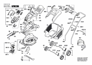 BOSCH Ein/Aus-Schalter | Ersatzteile fr ROTAK 43 LI |...