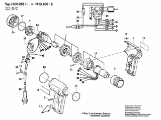 BOSCH Breitstrahldüse 75 MM | Ersatzteile für PHG 600-E | 1609390451