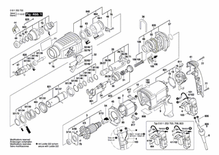 BOSCH Typschild | Ersatzteile für GBH 2-26 DRE | 160111A3H5