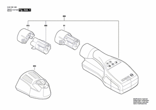 BOSCH Universalortungsgerät | Ersatzteile für D-tect 120 | 0601081300