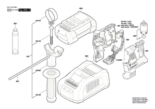 BOSCH Typschild | Ersatzteile fr GBH 36 V-LI | 160111A3H9