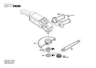 BOSCH Schleifspindel | Ersatzteile f�r GWS 20-180 H | 160312305U