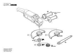 BOSCH Typschild | Ersatzteile für GWS 20-230 JH | 160111A3H3