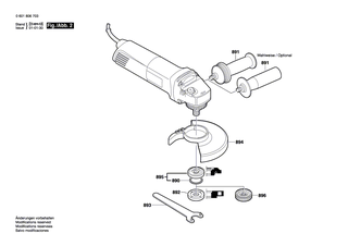 BOSCH Schleifspindel | Ersatzteile f�r GWS 14-150C | 1607000D6A