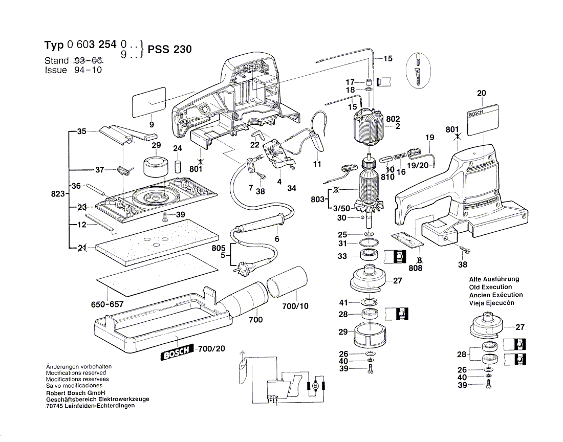 BOSCH PSS 230 - 0603254003