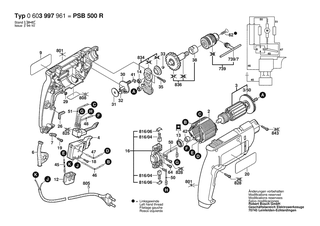 BOSCH PSB 500 R - 0603997961
