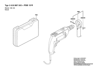 BOSCH PSB 13 R - 0603997985