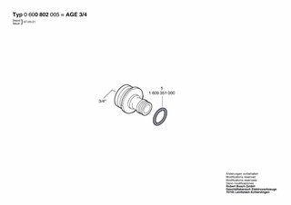 BOSCH AGE 3/4 - 0600800005