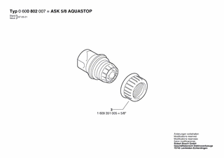 BOSCH ASK 5/8 AQUASTOP - 0600802007