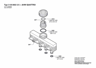 BOSCH AHW QUATTRO - 0600802025