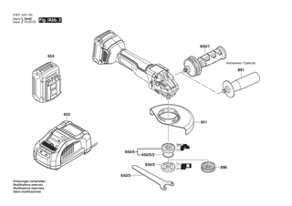 BOSCH GWS 18V-115 C - 3601JG3103
