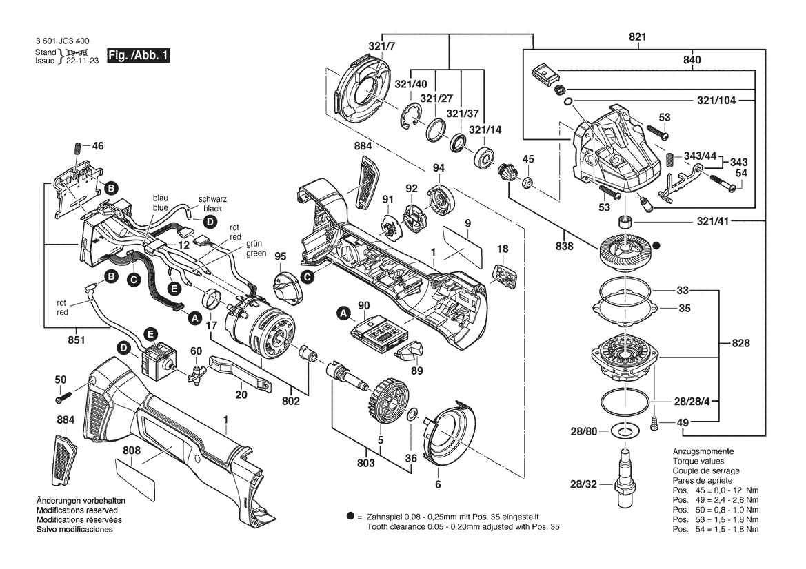 BOSCH GWS 18V-125 SC - 3601JG3400