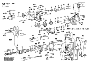 BOSCH GSB 20-2 REM - 0601199732