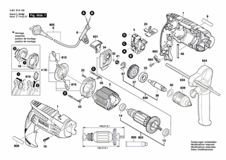 BOSCH GSB 1600 RE - 3601B18130