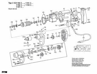 BOSCH Bohrmaschine - 0601111046
