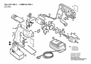 BOSCH GBM 9,6 VES-1 - 0601932642