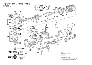 BOSCH PWS 6-115 E - 0603277742