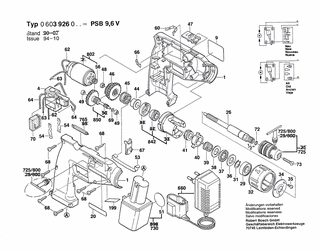 BOSCH PSB 9,6 V - 0603926042
