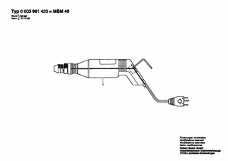 BOSCH MBM 420 - 0603961261