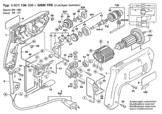 BOSCH GBM 1 RE - 0601136539