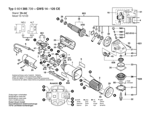 BOSCH GWS 14-125 CE - 0601385739