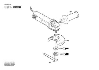 BOSCH GWS 10-125 CE - 0601803739